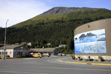Seward, Alaska / Usa - 08 Ağustos 2019: Seward liman bölgesi, Seward, Alaska, Usa