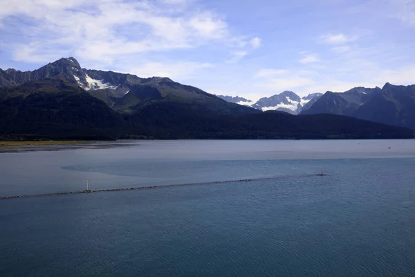 Seward Alaska Usa August 2019 Seward Port View Cruise Ship — Stock Photo, Image