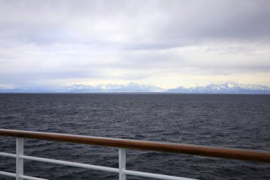 Seward, Alaska / Usa - 08 Ağustos 2019: Gemi güvertesi, Seward, Alaska, Usa