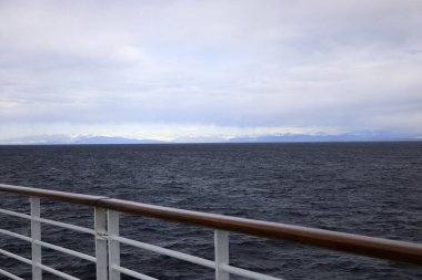 Seward, Alaska / Usa - 08 Ağustos 2019: Gemi güvertesi, Seward, Alaska, Usa