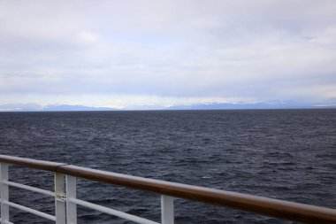 Seward, Alaska / Usa - 08 Ağustos 2019: Gemi güvertesi, Seward, Alaska, Usa