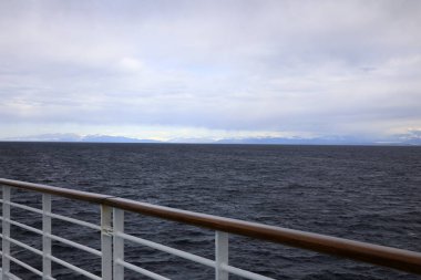 Seward, Alaska / Usa - 08 Ağustos 2019: Gemi güvertesi, Seward, Alaska, Usa