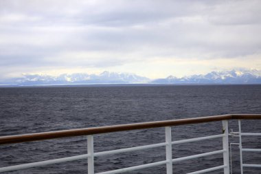 Seward, Alaska / Usa - 08 Ağustos 2019: Gemi güvertesi, Seward, Alaska, Usa