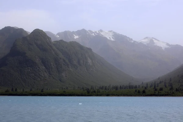 Hubbard Glacier Alaska Usa August 2019 View Ship Cruise Deck — Stock Photo, Image