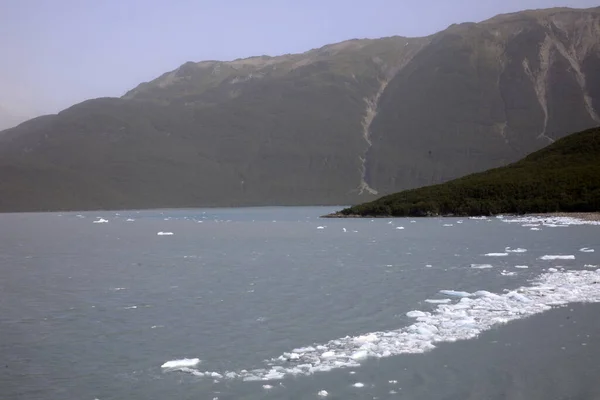 Ghiacciaio Hubbard Alaska Usa Agosto 2019 Vista Dal Ponte Crociera — Foto Stock