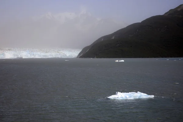 Hubbard Glacier Alaska Usa Augusti 2019 Utsikt Från Kryssningsdäck Nära — Stockfoto