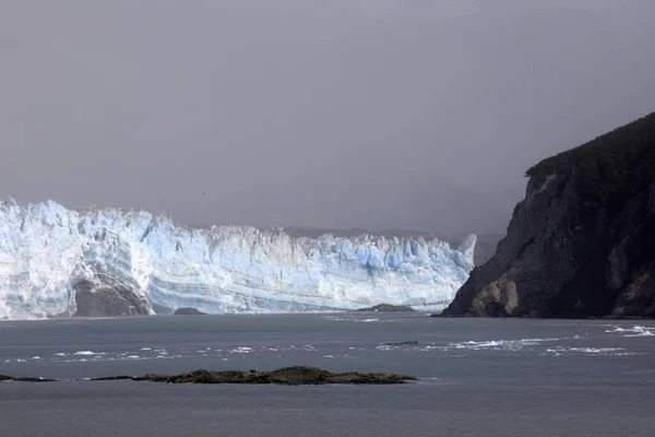 Glacier Hubbard Alaska États Unis Août 2019 Glacier Hubbard Seward — Photo