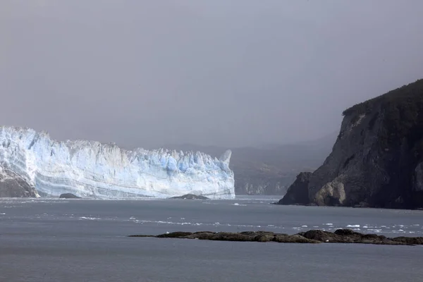 Glacier Hubbard Alaska États Unis Août 2019 Glacier Hubbard Seward — Photo