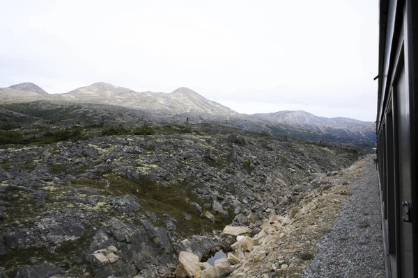 Skagway Alasca Eua Agosto 2019 Vista Paisagem Passe Branco Skagway — Fotografia de Stock