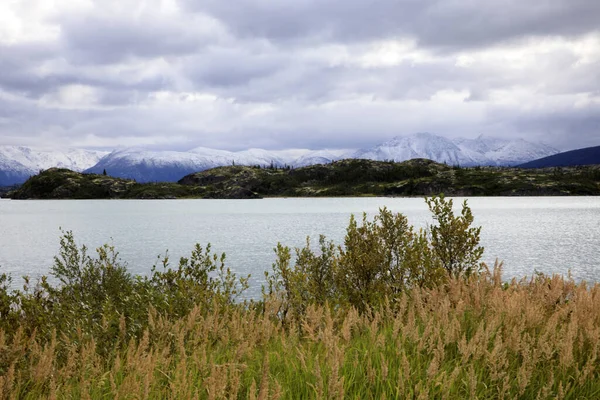 Skagway Aljaška Usa Srpna 2019 Výhled Krajiny Bílým Průsmykem Skagway — Stock fotografie