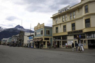 Skagway, Alaska / Usa - 12 Ağustos 2019: Skagway Town, Skagway, Alaska, Usa