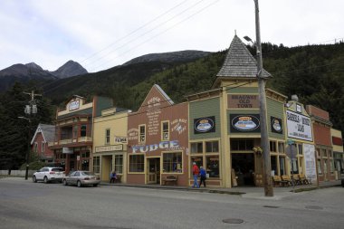 Skagway, Alaska / Usa - 12 Ağustos 2019: Skagway Town, Skagway, Alaska, Usa