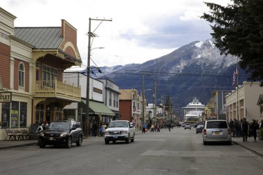 Skagway, Alaska / Usa - 12 Ağustos 2019: Skagway Town, Skagway, Alaska, Usa