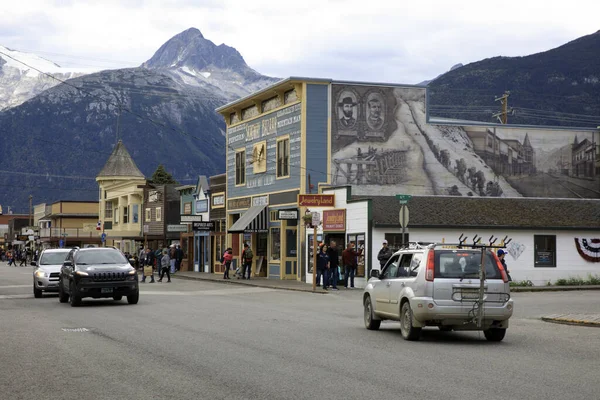 Skagway, Alaska / Usa - 12 Ağustos 2019: Skagway Town, Skagway, Alaska, Usa