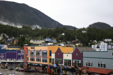 Ketchikan, Alaska / Usa - 15 Ağustos 2019: Ketchikan kasabası, Ketchikan, Alaska, Usa