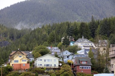 Ketchikan, Alaska / Usa - 15 Ağustos 2019: Ketchikan kasabası, Ketchikan, Alaska, Usa