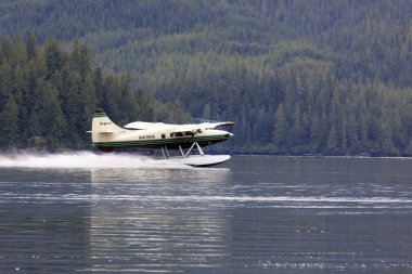 Neets Bay, Alaska / Usa - 18 Ağustos 2019: Neets Bay, Neets Bay, Alaska, Usa 'da bir deniz uçağı