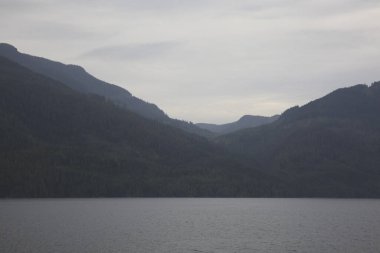 Inside Passage, Alaska / Usa - 18 Ağustos 2019: Passage kıyı şeridinin iç kesimi, Alaska, Usa