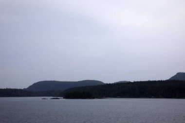 Inside Passage, Alaska / Usa - 18 Ağustos 2019: Passage kıyı şeridinin iç kesimi, Alaska, Usa