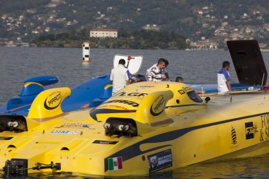 Stresa (Vco), İtalya - 04 Ekim 2009: World Offshore Powerboat Championship, Stresa, Vco, Piedmont, İtalya. 