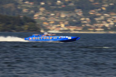 Stresa (Vco), İtalya - 04 Ekim 2009: World Offshore Powerboat Championship, Stresa, Vco, Piedmont, İtalya. 