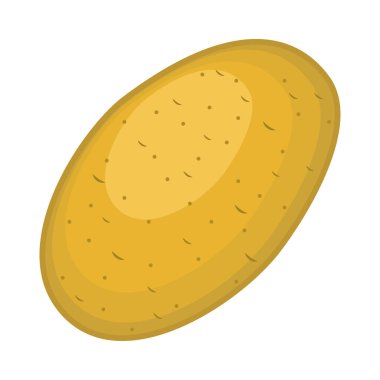 Bütün bir patatesin vektör çizimi.