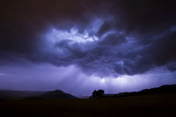 Nuvens Tempestade Manresa Barcelona Espanha — Fotografia de Stock