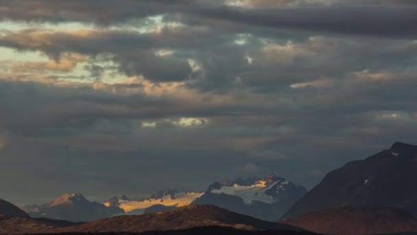 Nascer Sol Outono Norte Noruega — Vídeo de Stock