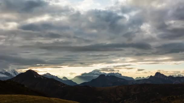 Sunset Dolomites Olaszország — Stock videók