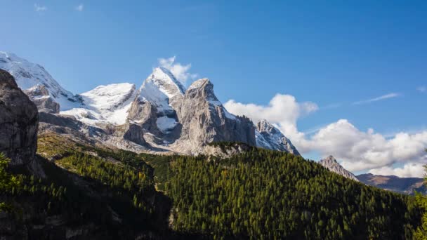 Dolomitler Alpler Talya Gün Doğumu Sahnesi — Stok video