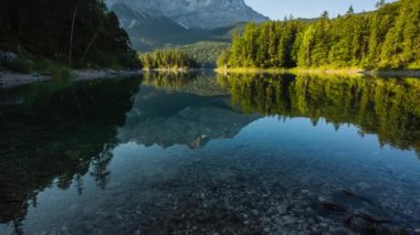 Eibsee, Bavyera 'da Gündoğumu, Almanya