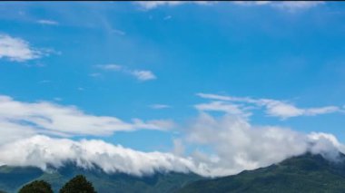 La Garrotxa, Girona, Katalonya, İspanya 'da bulutlar