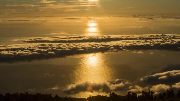 Wschód Słońca Palma Wyspy Kanaryjskie Hiszpania — Wideo stockowe