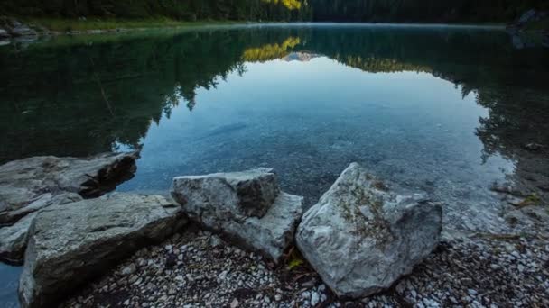 Eibsee Bavyera Gündoğumu Almanya — Stok video