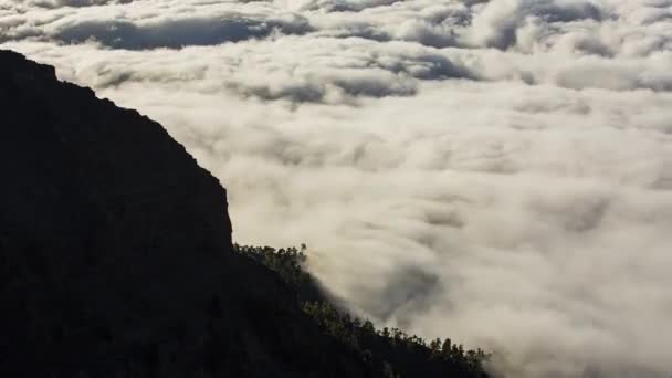 Wolken Palma Canarische Eilanden Spanje — Stockvideo