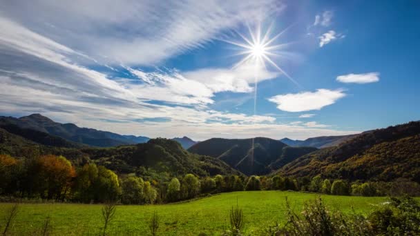 Autunno Ripolls Girona Catalogna Spagna — Video Stock