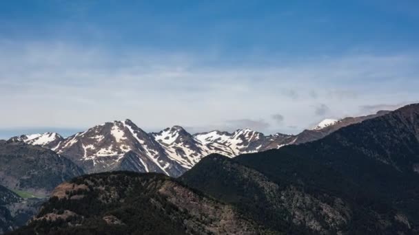 Lente Andorra Pyreneeën — Stockvideo