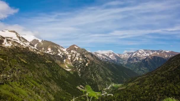 Primavera Andorra Pirineos — Vídeos de Stock