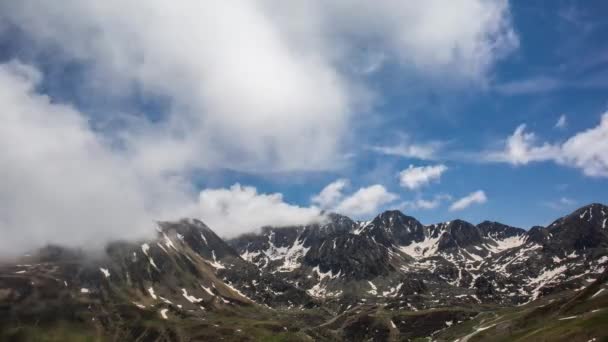 Chmury Pas Casa Andora — Wideo stockowe