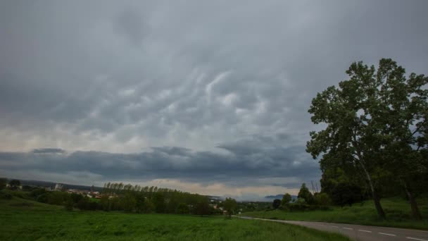 Nuvole Strade Osona Barcellona Spagna — Video Stock