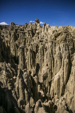 La Paz 'daki Valle De La Luna, Cordillera Real, Andes, Bolivya