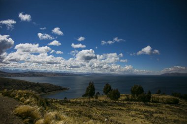 Cordillera Real, Andes, Bolivya 'dan dağlar manzaraları