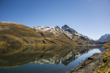 Cordillera Real, Andes, Bolivya 'dan dağlar manzaraları