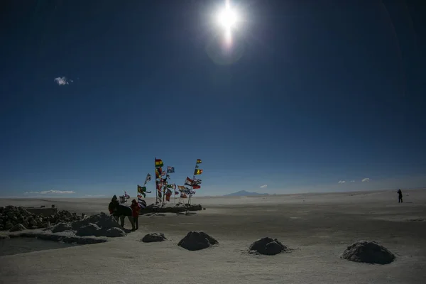Big Uyuni Salar Cordillera Real Andes Bolivia — стокове фото