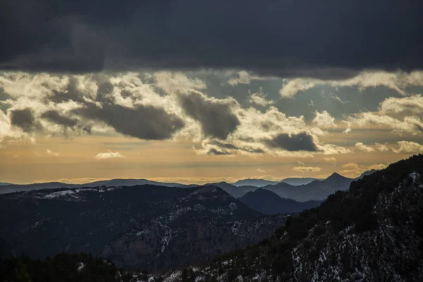 Inverno Cerdanya Pirenei Spagna — Foto Stock