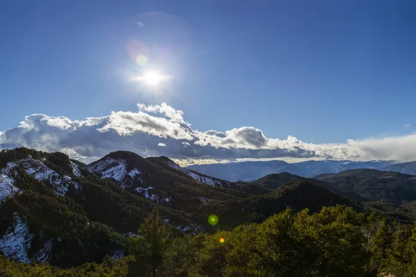 Inverno Cerdanya Pirenei Spagna — Foto Stock