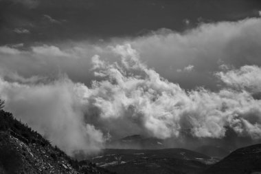 La Cerdanya 'da kış, Pireneler, İspanya