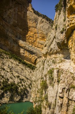 Congost De Montrebei, Lleida, İspanya 'da yaz günü