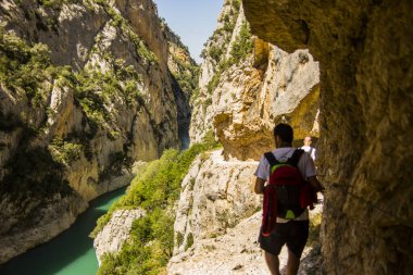 Congost De Montrebei, Lleida, İspanya 'da bir yaz günü