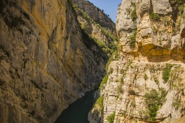 Congost De Montrebei, Lleida, İspanya 'da yaz günü